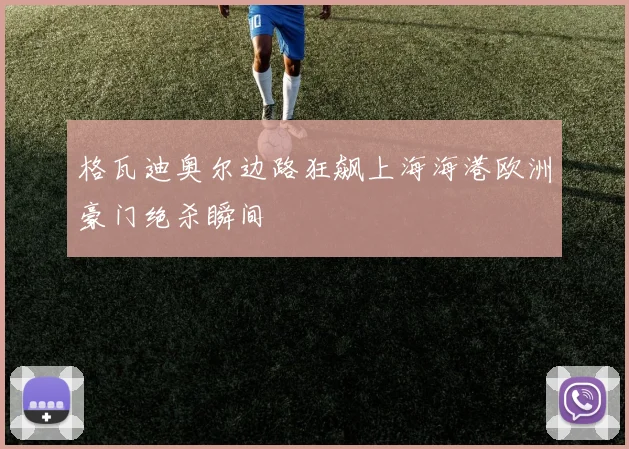 格瓦迪奥尔边路狂飙上海海港欧洲豪门绝杀瞬间